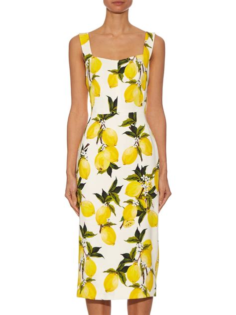 dolce and gabbana lemon dress